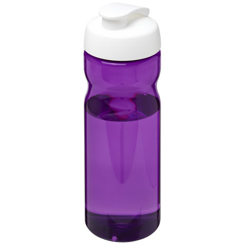 Bouteille de sport publicitaire 650ml Ocean Plastic H2O Active® Violet et Blanc